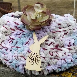 Crochet Easter Basket Handmade Srt